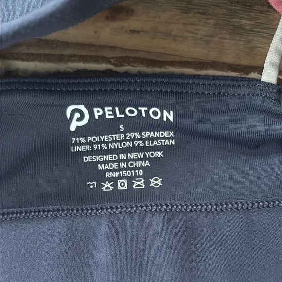 Peloton Blue Sports Bra Strappy Design - Picture 2 of 8